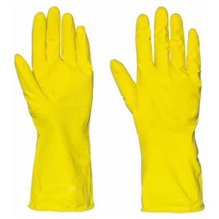 Mănuși latex galbene
